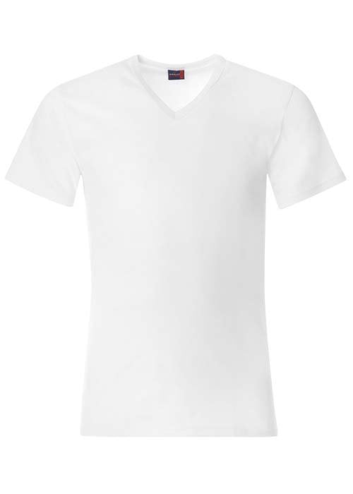 T-shirt da uomo a mezza manica scollo a V cotone caldo Snelly 7011 3 pezzi