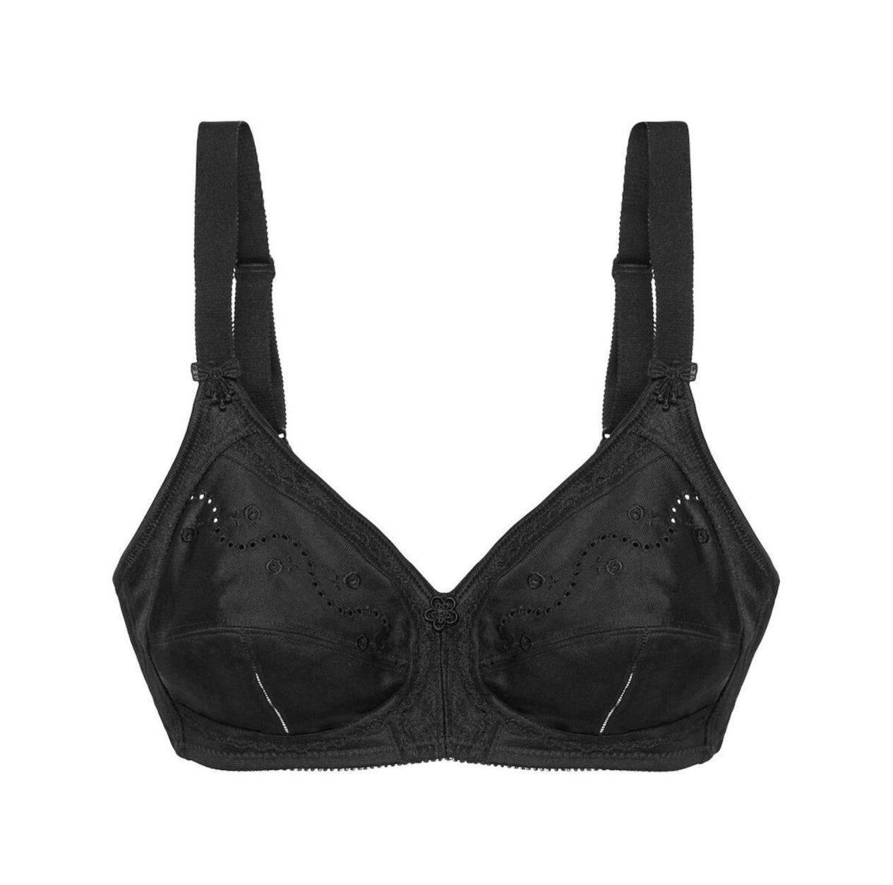 TRIUMPH reggiseno senza ferretto DOREEN+COTTON 01 N cotone NERO